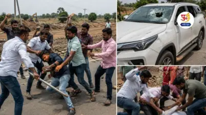 कोलवडी-साष्टे येथे रस्ता मोजणीच्या वादातून व्यावसायिकासह दोघांना मारहाण; तर फॉर्च्युनरवर दगड-रॉडने हल्ला, हल्ला; लोणीकंद पोलिसांत चौघांवर गुन्हा दाखल..