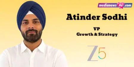 Atinder Sodhi joins Zee5 as VP - Growth & Strategy