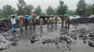 CISF की कार्रवाई: हजारीबाग में फिर 113.32 टन अवैध कोयला जब्त