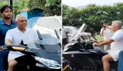 দাবাং লুকে দিলীপ ঘোষ! ৫৩ লক্ষের বাইকে ইকো পার্কে ঝড় তুললেন বিজেপির প্রাক্তন সভাপতি।