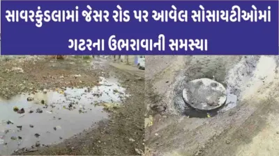 Savarkundla માં ભૂગર્ભ ગટરના ઉભરાતા પાણીના કારણે રહીશો ત્રાહિમામ