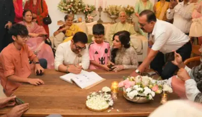61ನೇ ವಯಸ್ಸಿನಲ್ಲಿ ಮೂರನೇ ಮದುವೆಯಾದ ಆಮೀರ್ ಖಾನ್: ಗೌರಿ ಸ್ಪ್ರ್ಯಾಟ್ ಕೈಹಿಡಿದ ನಟನಿಗೆ ಮಾಜಿ ಪತ್ನಿಯರ ಸಾಥ್
