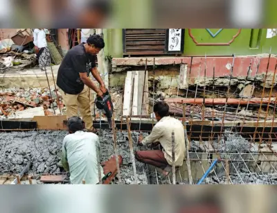 Rahmath Nagar nala collapses again amid five-month delay