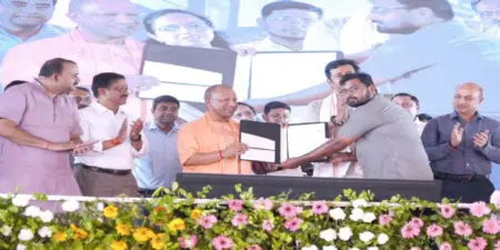 UP CM inaugurates & lays foundation stone of various development projects, including Flatted Factory Complex costing Rs. 208 cr