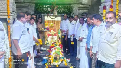 శివాలయంను దర్శించుకున్న ఎమ్మెల్యే బండారు శ్రావణి శ్రీ