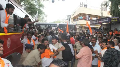 Hubballi: Protest erupts over 'encroachment' of temple pond