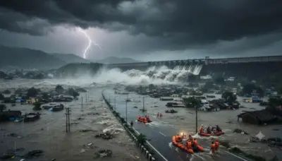 Gujarat Rain: વરસાદે ગુજરાતમાં મચાવી તબાહી! 6 સ્ટેટ હાઈવે બંધ, 5 ડેમ હાઈએલર્ટ પર, જાણો તમારા જિલ્લામાં શું સ્થિતિ છે?