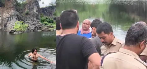 മോഡല് മുങ്ങിമരിച്ച സംഭവം;പാറമടയിലെത്തിയത് പഞ്ചായത്തനുമതിയില്ലാതെ,മൃതദേഹം പുറത്തെടുത്തത് 30 അടി താഴ്ചയില് നിന്ന്