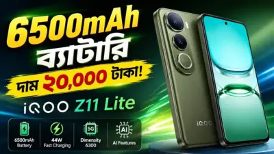 iQOO Z11 Lite India Launch: ভারতে আসছে iQOO Z11 Lite! 6500mAh ব্যাটারি, AI ফিচার, ₹২০ হাজারের কমেই চমক?