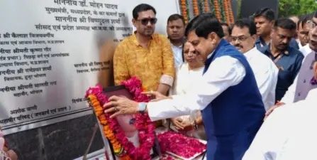 सीएम यादव ने जनसंघ के संस्थापक मुखर्जी को किया नमन, बोले- एमपी में इसी महीने लागू होगा UCC