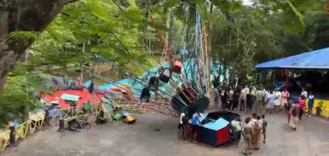 തിരുവനന്തപുരത്ത് അമ്യൂസ്മെന്റ് പാര്ക്കില് അപകടം; റൈഡ് പൊട്ടി വീണു; പരിക്കേറ്റവരെ ആശുപത്രിയിലേക്ക് മാറ്റി