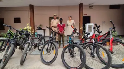 नशे की लत पूरी करने के लिए साइकिलें चुराने वाला शातिर 'कब्बू' गिरफ्तार