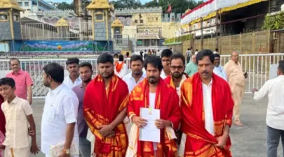தமிழக வேளாண் பட்ஜெட் : திருப்பதியில் பூஜை!