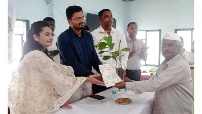 बाजरी पीक स्पर्धेत गिरवीच्या अनिल कदम यांचा जिल्ह्यात तृतीय क्रमांक