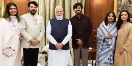 പ്രധാനമന്ത്രിയെ കുടുംബത്തോടൊപ്പം കണ്ട ചിത്രങ്ങള് പങ്കുവച്ച് മമ്മൂട്ടി