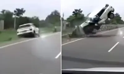 Video: ಕ್ಯಾಮೆರಾದಲ್ಲಿ ಸೆರೆಯಾಯ್ತು ಅತೀಕ್ ಅಹ್ಮದ್ ಪುತ್ರನ ಕಾರು ಅಪಘಾತದ ಭಯಾನಕ ದೃಶ್ಯ