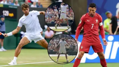 Flavio Cobolli Recreates Cristiano Ronaldo's Iconic 'Siuuu' Celebration After Reaching Wimbledon Quarterfinals