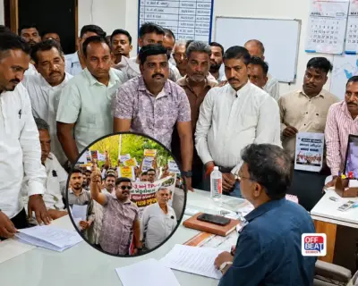 પાદરામાં જમીન કપાત મુદ્દે ખેડૂતોનો ઉગ્ર વિરોધ!: TP-3 અને TP-4 સામે મામલતદારને આવેદનપત્ર