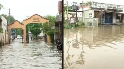Kadi Rain Photos: પ્રથમ વરસાદમાં જ કડી પાણી-પાણી, શહેર બેટમાં ફેરવાયું, ઘરોમાં પાણી ઘૂસતા ઘરવખરીને નુકસાન