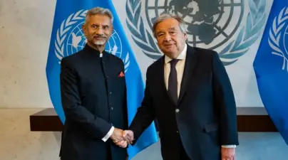 UN అధినేత ఆంటోనియో గుటెర్రెస్తో జైశంకర్ భేటీ