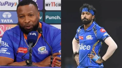 'MS Dhoni hit 3 sixes, but.."- Kieron Pollard bluntly defends Hardik Pandya's final over fiasco