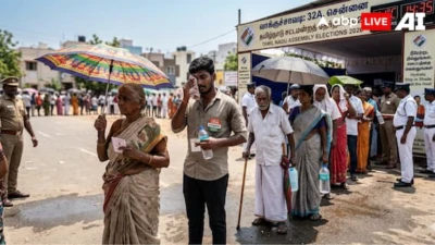 Tamil Nadu Election: Scorching Heat, 'Feels Like' 40°C As Voters Brave Humidity On Poll Day