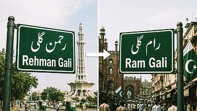 پاکستان میں تاریخی ناموں کی بحالی - "بابری مسجد چوک" پھر "جین مندر چوک" - اسلام پورہ سے کرشن نگر