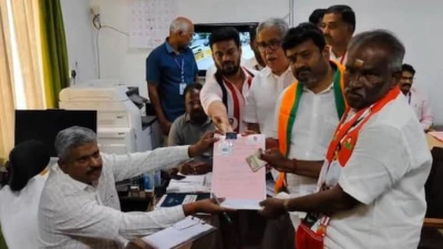 "ஆளும் கட்சி vs எதிர்க்கட்சி வேறுபாடு" - வேட்புமனு தாக்கல் செய்து அம்மன் அர்ஜுனன் அதிரடி குற்றச்சாட்டு...