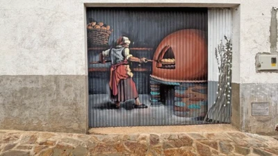 The tiny Spanish town that turned its walls into art