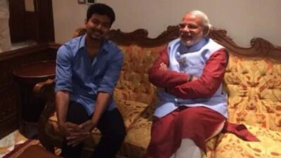 Old Pic Of TVK Vijay With PM Modi Goes Viral Amid Tamil Nadu Election Results 2026