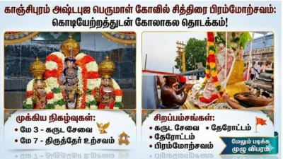 காஞ்சிபுரம் அஷ்டபுஜ பெருமாள் கோவில் சித்திரை பிரம்மோற்சவம்: கொடியேற்றத்துடன் கோலாகல தொடக்கம்!