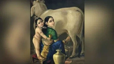 Raja Ravi Varma's Painting 'Yashoda and Krishna' Sells for ₹167.20