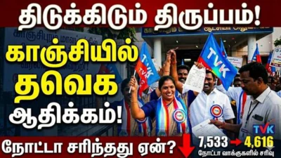 காஞ்சிபுரம்: சரிந்த நோட்டா வாக்குகள்; தவெக-வின் வெற்றியால் மாறிய அரசியல் களம்!