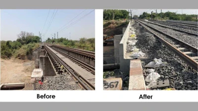 Vadodara: Successful Replacement of Steel Girders with PSC Slabs on the Bridge between Varnama and Itola