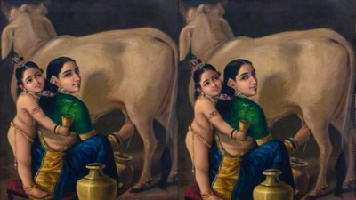 Raja Ravi Varma : राजा रवि वर्मा यांच्या यशोदा आणि कृष्ण पेंटिंगची 167.2 कोटींना विक्री, सायरस पुनावाला यांनी लावली विक्रमी बोली