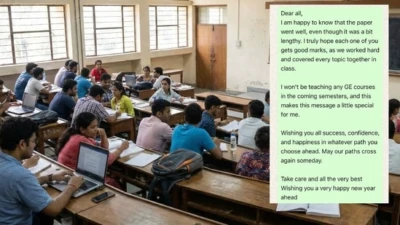 'Saying goodbye to students is never easy': Delhi University professor's semester-end message leaves internet emotional