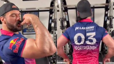 WATCH: WWE Champion Wears Vaibhav Sooryavanshi Jersey; Riyan Parag Completely Loses It