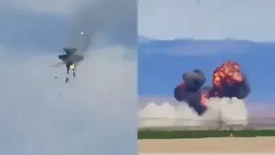 F-18 Collision: వైమానిక ప్రదర్శనలో ఢీకొన్న యుద్ధ విమానాలు