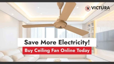 Power Saving with Victura Airmotion! Buy Ceiling Fan Online