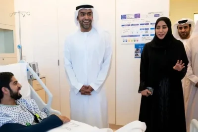 സംഘര്‍ഷത്തില്‍ പരിക്കേറ്റവരെ സന്ദര്‍ശിച്ച്‌ അബുദാബി ആരോഗ്യവകുപ്പ് ചെയര്‍മാൻ