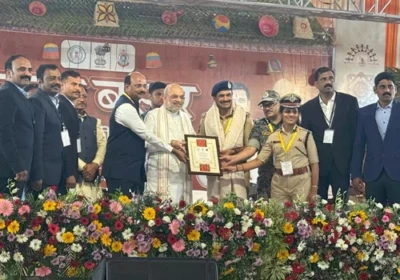 నక్సలిజంపై తెలంగాణ విజయం. పోలీసులకు అమిత్షా సత్కారం