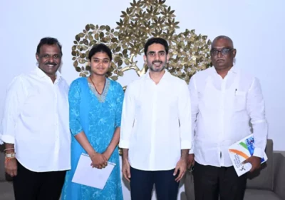 ఆసియా క్రీడలకు ఎంపికైన ఆర్చర్ జ్యోతి సురేఖకి మంత్రి లోకేష్ అభినందన