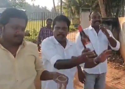 மது பாட்டிலுடன் ஆட்டம் போடும் தவெக எம்.எல்.ஏ... வீடியோவை வெளியிட்டவர் யார் தெரியுமா?