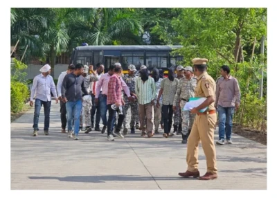 पांचों नराधम न्यायिक हिरासत में जेल रवाना