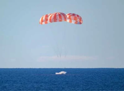 Astronauts return after venturing where no human had gone before, raising hope for humanity