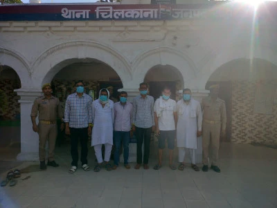 सहारनपुर थाना चिलकाना पुलिस ने हत्या के प्रयास के 6 आरोपियों को गिरफ्तार किया