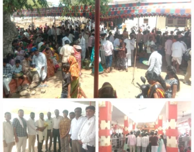 కిక్కిరిసిన సలాబత్పూర్ ఆంజనేయ స్వామి ఆలయం