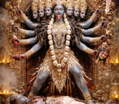 କାଶୀରେ ପ୍ରତିଷ୍ଠିତ ଦଶମୁଣ୍ଡିଆ କାଳୀ