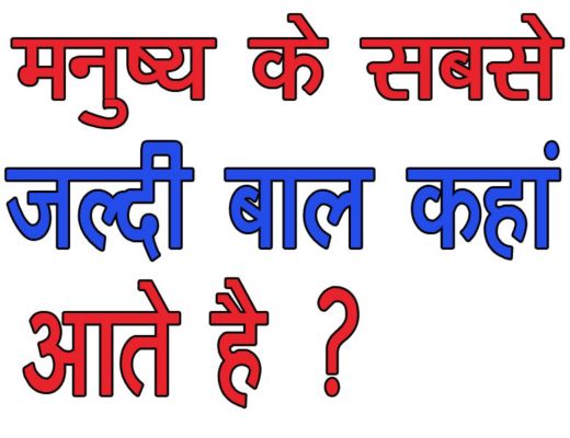 मनुष्य के शरीर के किस अंग में बाल तेजी से बढ़ते हैं ? जानिए जवाब - Journal India | DailyHunt