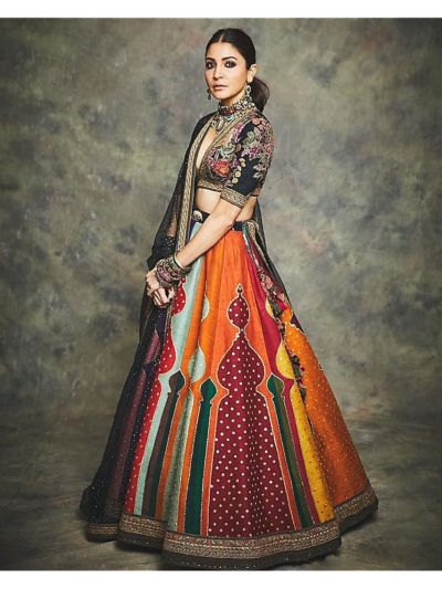 sabyasachi multicolor lehenga